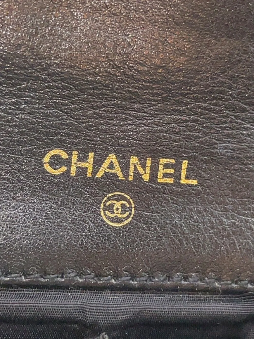 CHANEL Leather Black WOC W/Box